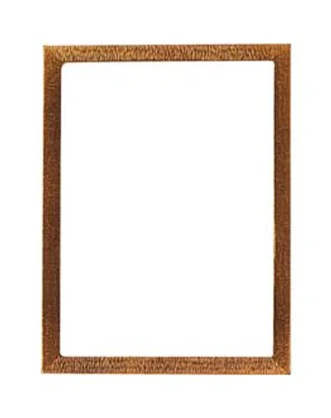 Cornice in bronzo antico per fotoceramica rettangolare