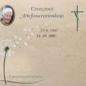 Lapide in marmo di Botticino