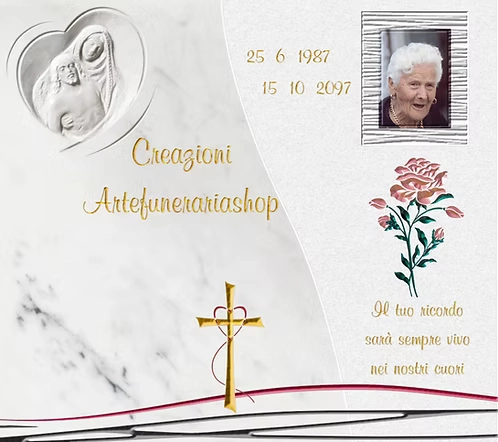 Lapide marmo di Carrara memoria art.004