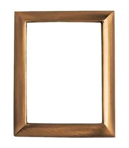 Cornice in bronzo per fotoceramica rettangolare