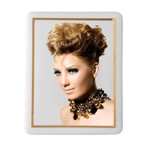 Fotoceramica rettangolare filo oro