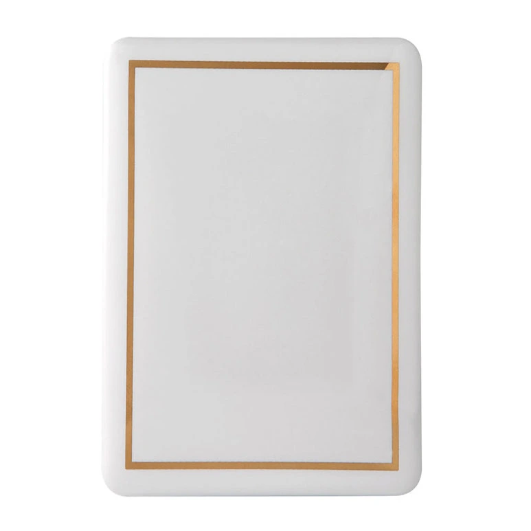 Fotoceramica rettangolare filo oro