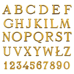 Lettere in bronzo per lapidi