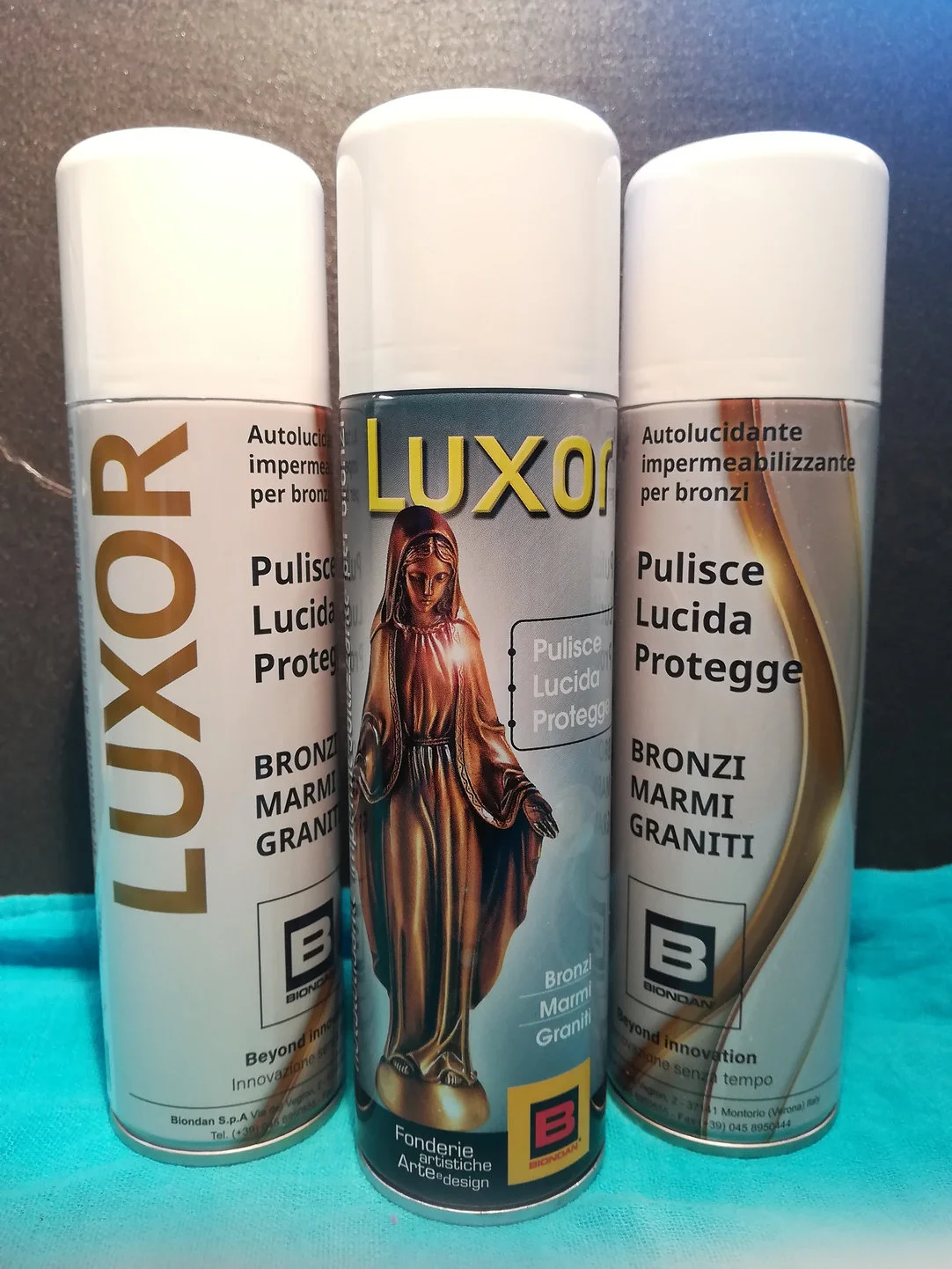 Lucidante spray per bronzo e acciaio