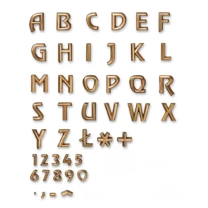 Lettere in bronzo per lapidi armony