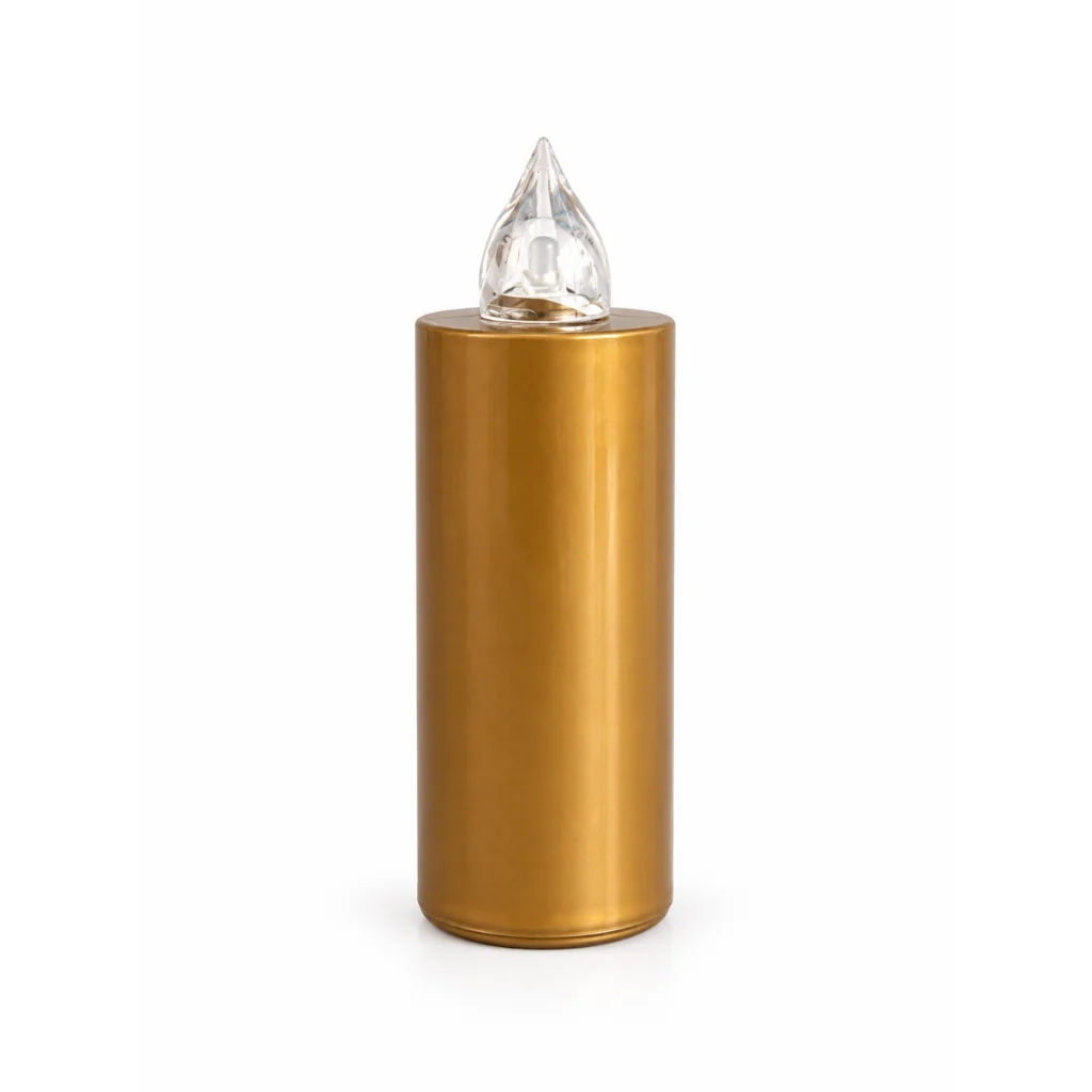 Lumino votivo a batteria classico dorato
